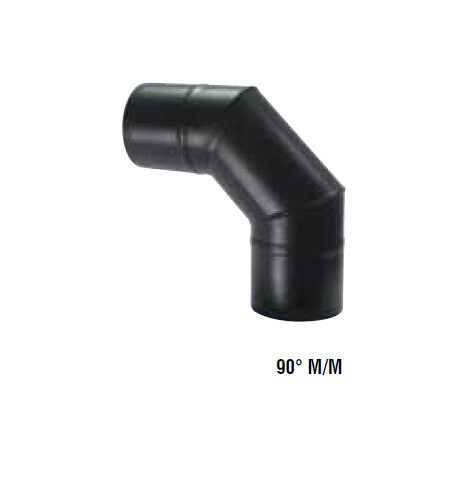 Dimovodno koljeno 90ST MxM fi 80mm