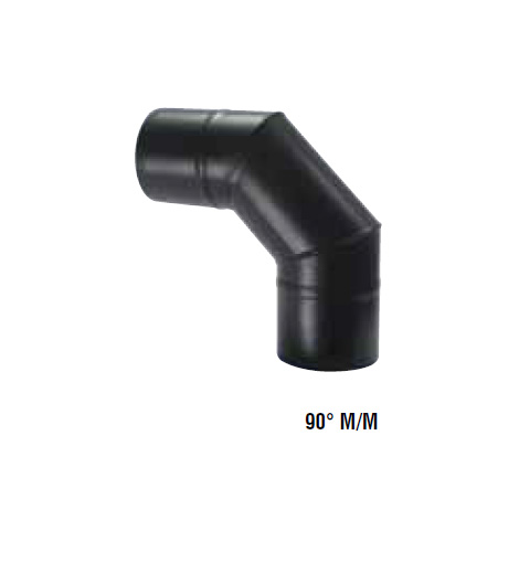 Dimovodno koljeno 90ST MxM fi 80mm